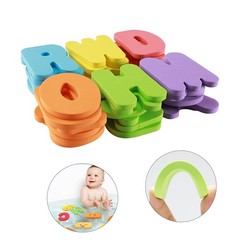 Baby Bath Toy Set, 36 Foam ABC 123 Letters & Numbers, Stick to Tub Wall