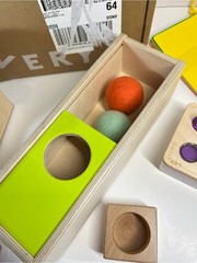 Lovevery The Thinker Play Kit 11-12 Months Wooden Peg Drop Sensory Switchboard