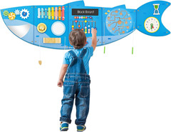 Shark Activity Wall Busy Board for Toddlers – Montessori Sensory Learning Toy