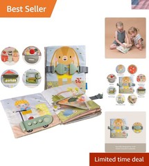 Busy Book for Toddlers 1-3 – Montessori Activity Book with 12 Sensory Learnin…