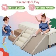 9-Piece Kids Climb & Crawl Soft Foam, Block Activity Play Set for Child