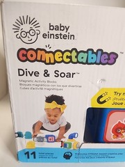 Baby Einstein Connectable Dive & Soar Magnetic Activity Blocks Steam Play (PT10