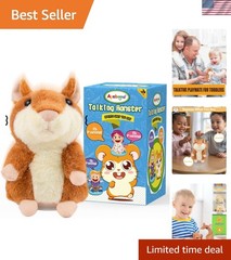 Toddler Toys Talking Hamster Repeats What You Say, Kids Toys for 2 3 4 5 6 7 …