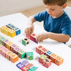 Wooden ABC Letters Building Blocks Learning Education Toys Kids gift