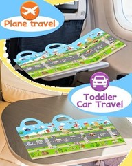 Reusable Sticker Book for Toddlers, Travel Stickers for Kids, Toddler Vehicle