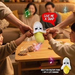 Baby Musical Sensory Toy, Interactive Musical Plush Banana Toy with Sound