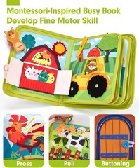 Quiet Activity Book – Montessori Learning Toys for Toddlers
