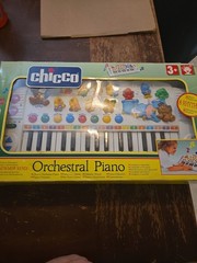 Read Description!! VTG Chicco Orchestral Piano Keyboard Musical Instrument Toy