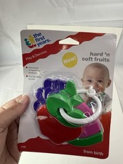 NOS Vintage 1990s The First Years Hard N Soft Fruits Teething Toy Teether NEW
