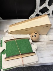 Kiwi Panda Crate “Look With Me” New In Box Ramp Ball Busy Board Wooden Toy