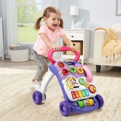 Sit-to-Stand Learning Walker – Educational Toy, Frustration-Free, Lavender Color