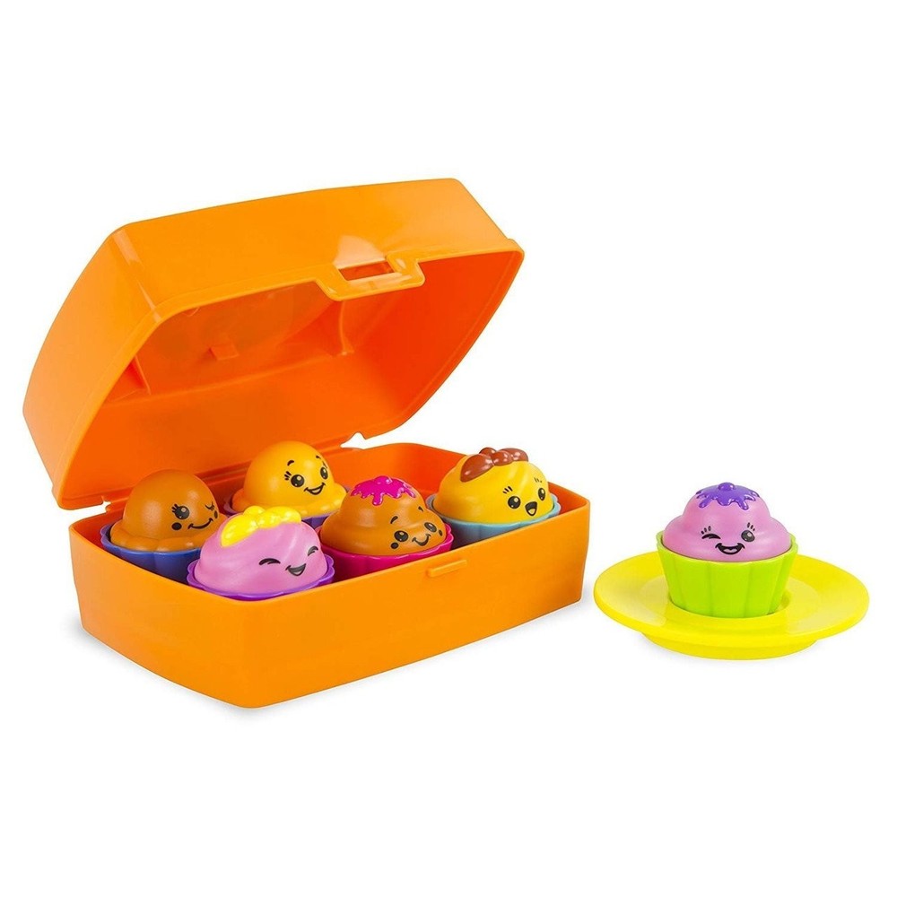 TOMY Toomies Shake and Sort Cupcake Shape Sorter Orange Case 10M +