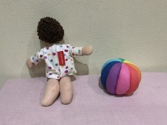LOVEVERY MONTESSORI PLUSH GENDER NEUTRAL BABY AVERY 9 IN., & BALL ORGANIC COTTON