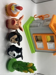 Little People Hard At Work Chicken Coop Farm Animals Dog Corn Garden Lot of 7