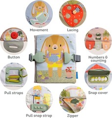 Busy Book for Toddlers 1-3 – Montessori Activity Book with 12 Sensory Learnin…