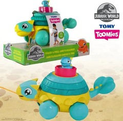 TOOMIES Stack & Pull Ankylosaurus JURASSIC WORLD Toddler Toy TOMY – NEW IN BOX