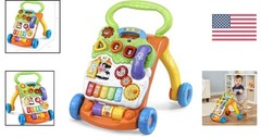 Interactive Sit-to-Stand Learning Walker with Removable Activity Panel & Lights