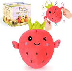 Musical Strawberry & Banana Plush Toys for Sensory Play Ages 3+