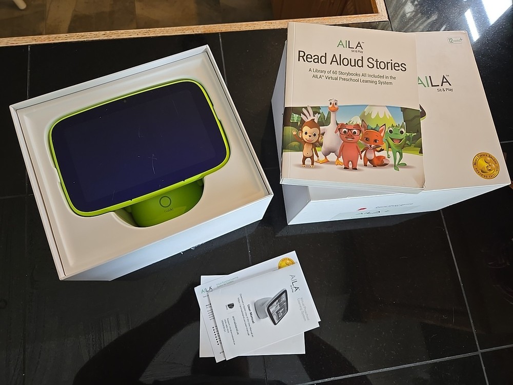 AILA Sit & Play Interactive Toddler Learning By DMAI Green Not Working No Cord