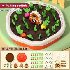 Baby Montessori Toys for Toddler Toys Educational Colorful Shape Toy Pull Carrot