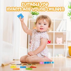Jumbo Knob Wooden Shape Puzzles for Toddlers | Montessori Sorting Toys