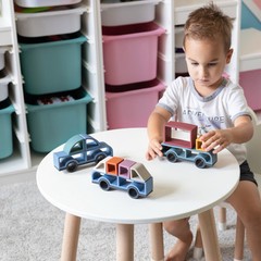 Montessori Stacking Silicone Toy Vehicles Car Truck Van