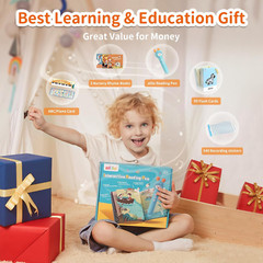 Learning Educational Toys for Toddlers 2-3-4-5-6, Interactive Reading Pen Set fo