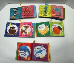 Dr. Rapeti And Teytoy Soft Baby Book Bundle Numbers, Sea World, Animals, Fruits