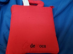 DEMOCA Red My Quiet Book Soft with Carrying Handle Basic Fine Motor Skills EUC