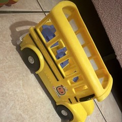 CoComelon Yellow Vehicle Activity Toy Steering Wheel Dashboard, Motor Skills