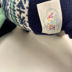 Raccoon Spark Create Imagine Lovey Plush Baby Rattle Holiday Toy 18” Fairisle