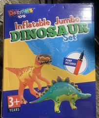 Jumbo Dinosaur Toys Set 5 Realistic Multi Color Dinosaurs for Kids Learning Fun