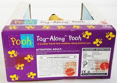 Mattel TAG-ALONG POOH winnie the pooh PULL TOY wobbles along behind you 66639
