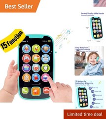 Toys for 1 Old Boy, 15 Functions Phone Baby Toys 6-12 , Baby Cell Phone 12-1…