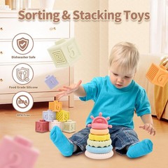 Baby Toys 6 to 18 Months, 8 in 1 Montessori Toy Set, Educational Learning Toy…