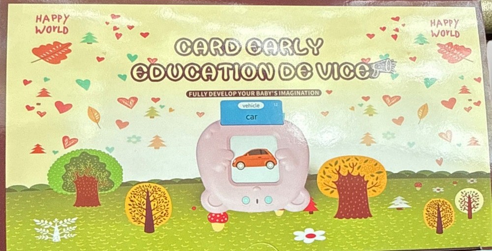 Early Education Device Over 175 Individual Cards Learn English Speech Toy Blue