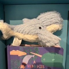 The Manhattan Toy Company Mini Plush Whale & Mermaid ABCs Board Book Gift Set