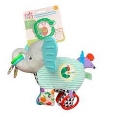 Eric Carle Developmental Elephant Baby Activity Plush Toy Rattle Crinkle NWT
