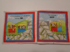 ‘Monkey Around’ Soft, Washable, Cloth Book for Baby / Toddler