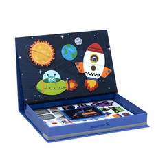 Magnetic Space Puzzle Box for Kids Wooden Montessori Learning Toy Set