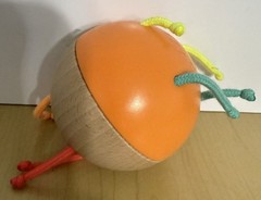 Lovevery Pincer Chime Ball from The Explorer Play Kit 9-10 Months Pull Ropes