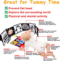 4 PCS Black and White High Contrast Baby Toys 0-3-6 Months Newborn Essential
