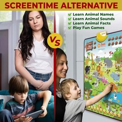 Educational Toddler Learning Toy with Animal Sounds and Memory Activities