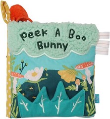 Manhattan Toy Fairytale Peek-a-Boo Soft Activity Crinkle Book w Tethered Bunny