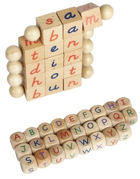 Robud Early Educational Reading Blocks 26 Letter Cubes For Kids 2-6 Years