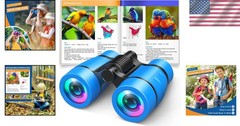 Educational Kids Binoculars Set with Bird Watching Manual – Fun for Ages 4-8