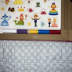 Melissa & Doug Play Draw Create Princess Reusable Drawing Magnet Kit 60pc Set.