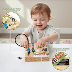Educational Sensory Board with LED Lights – Safe Fun for Toddlers 1-3