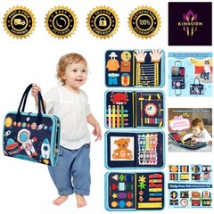 Interactive Toddler Busy Board Book – Fine Motor Skills & Cognitive Development