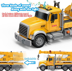 Dwi Dowellin Toys for 3 Years Old Boys Girls Kids,Construction Toy Crane Truck w